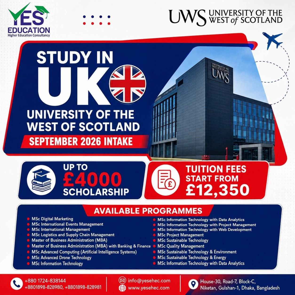 Study in the UK – September 2026 Intake